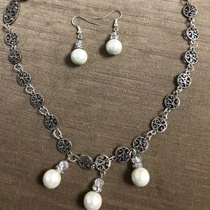 Necklace and earrings